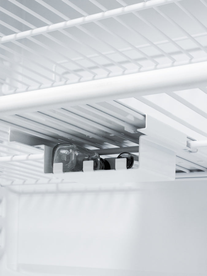 Accucold 24" wide built-in all-refrigerator in white, auto defrost with a lock, Left Hinge, ADA – FF7LWBIPLUS2ADALHD