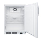 Accucold 24" wide built-in all-refrigerator in white, auto defrost with a lock – FF7LWBIPLUS2 - Open