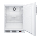 Accucold 24" wide built-in all-refrigerator in white, auto defrost with a lock – FF7LWBIPLUS2 - Open