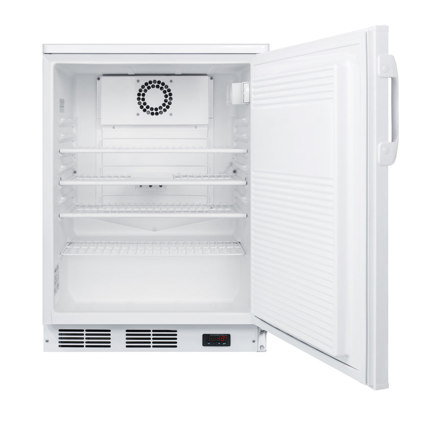 Accucold 24" wide built-in all-refrigerator in white, auto defrost with a lock – FF7LWBIPLUS2 - Open