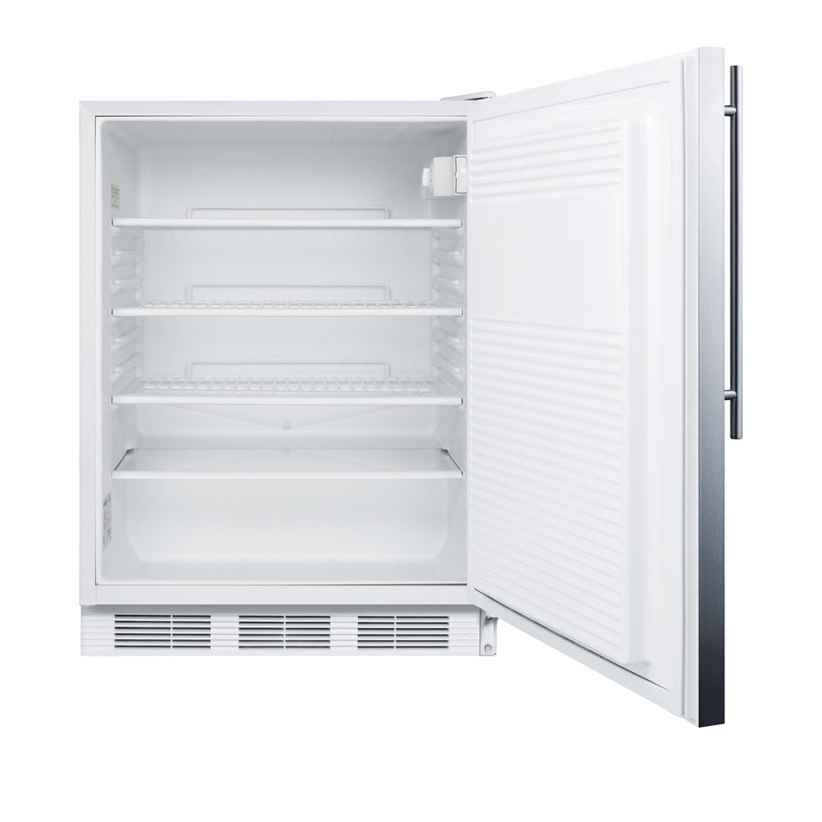 Accucold ADA compliant built-in undercounter all-refrigerator for general purpose or – FF7LWBISSHVADA - Open