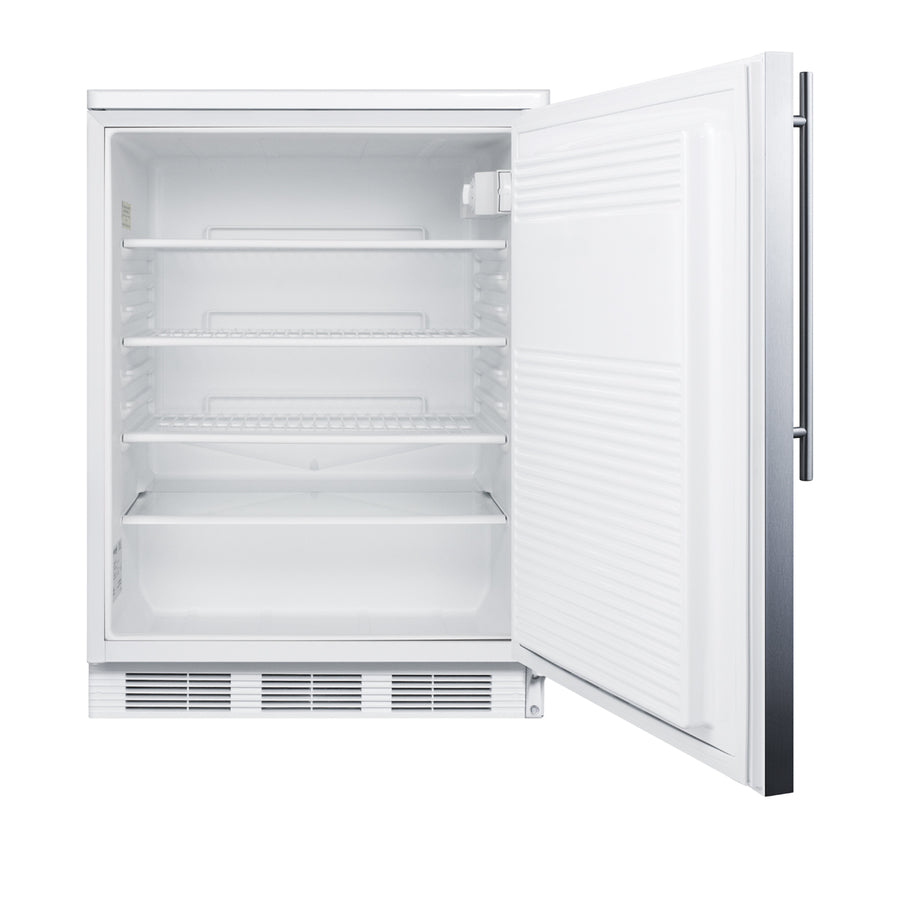 Accucold Commercially listed built-in undercounter all-refrigerator for general, Left Hinge – FF7LWBISSHVLHD