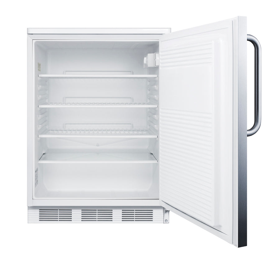 Accucold ADA compliant built-in undercounter all-refrigerator for general purpose or – FF7LWBISSTBADA - Open