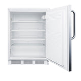 Accucold Commercially listed built-in undercounter all-refrigerator for general, Left Hinge, ADA – FF7LWBISSTBADALHD