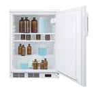 Accucold 24" wide auto defrost commercial all-refrigerator with lock, Left Hinge, ADA – FF7LWPROADALHD
