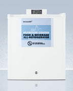 Accucold Compact commercially approved Nutrition Center series all-refrigerator, Left Hinge – FFAR25L7NZLHD