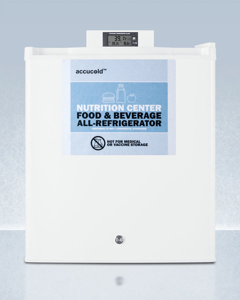 Accucold Compact commercially approved Nutrition Center series all-refrigerator, Left Hinge – FFAR25L7NZLHD