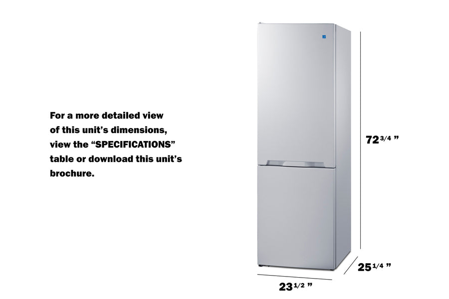 Bottom mount refrigerator-freezer (Model FFBF121WLHD)