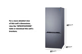 Accucold Bottom mount refrigerator-freezer (Model FFBF154SS)