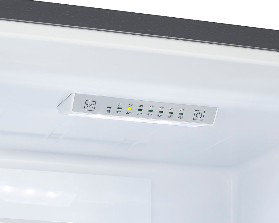 Energy Star Certified 24" X 24" Bottom Mount Refrigerator with a Stainless Steel Look
