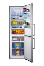Energy Star Certified 24" X 24" Bottom Mount Refrigerator with a Stainless Steel Look