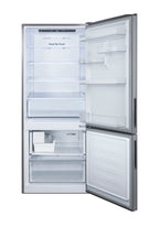 Frost-free bottom freezer refrigerator with factory-installed icemaker