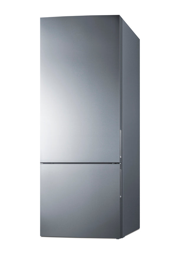 ENERGY STAR certified bottom freezer refrigerator with stainless steel doors (Model FFBF279SSX)