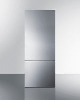 ENERGY STAR certified bottom freezer refrigerator with stainless steel doors (Model FFBF279SSX)