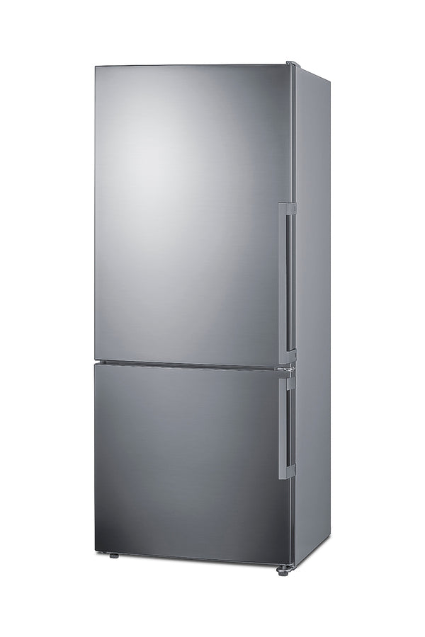 Frost-free ENERGY STAR certified bottom freezer refrigerator in stainless steel (Model FFBF283SSLHD)