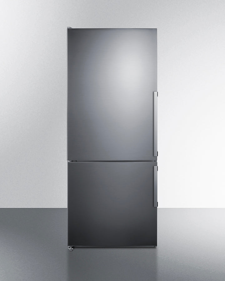Frost-free ENERGY STAR certified bottom freezer refrigerator in stainless steel (Model FFBF283SSLHD)