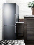 Frost-free ENERGY STAR certified bottom freezer refrigerator in stainless steel (Model FFBF283SSLHD)