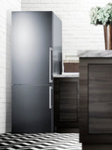 Frost-free ENERGY STAR certified bottom freezer refrigerator in stainless steel (Model FFBF283SSLHD)