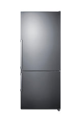 Accucold Frost-free ENERGY STAR certified bottom freezer refrigerator in stainless steel (Model FFBF283SS)
