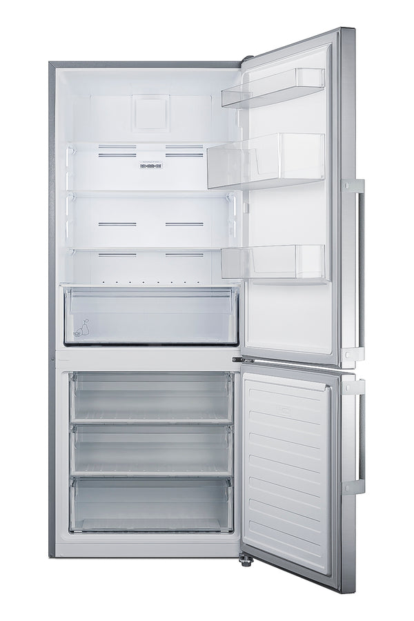 Accucold Frost-free ENERGY STAR certified bottom freezer refrigerator in stainless steel (Model FFBF283SS)