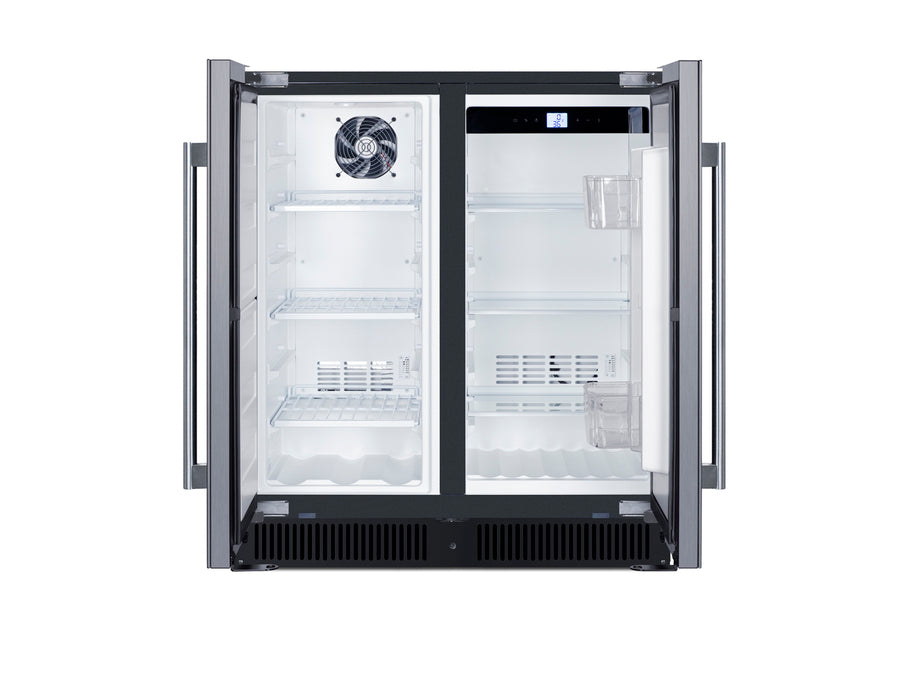 30" Wide Built-In Refrigerator-Freezer (Model FFRF3070BSS) - Open