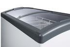 Curved Top Commercial Ice Cream Freezer Made in Denmark - Focus Detail
