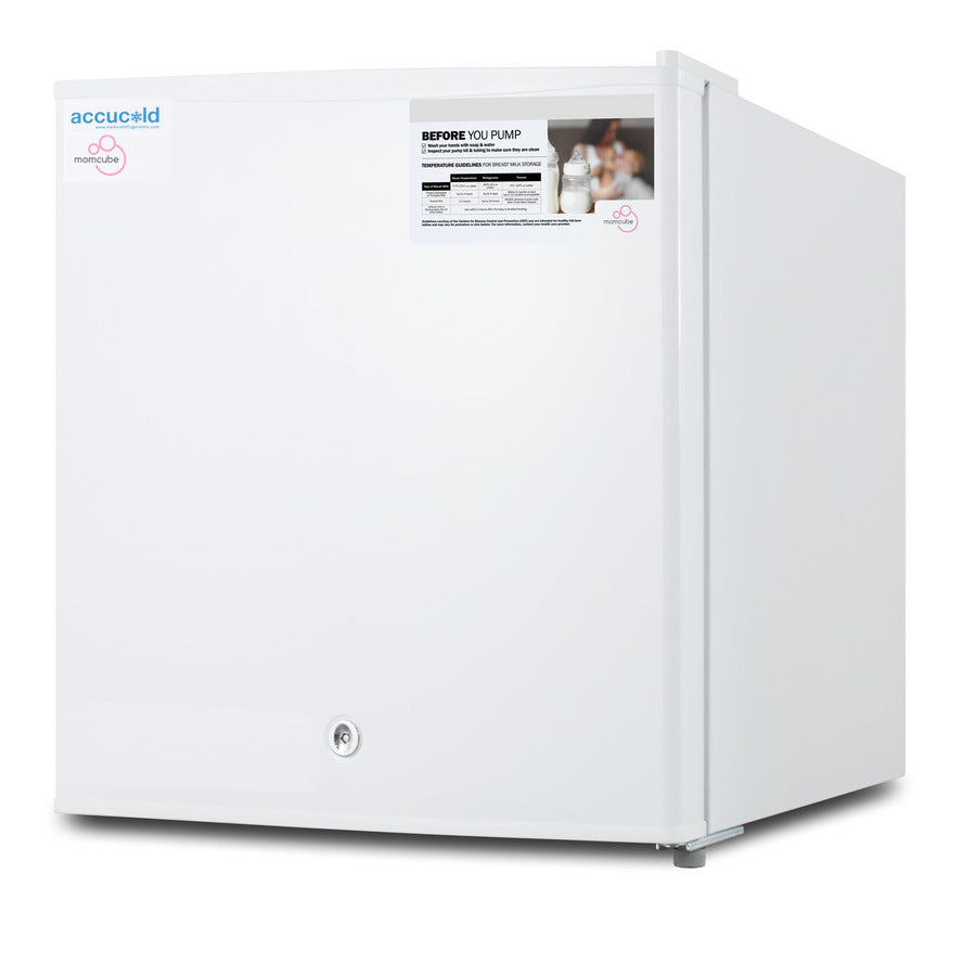 Accucold Countertop MOMCUBE® all-freezer for storage of breast milk, Left Hinge – FS24LMCLHD - Angle