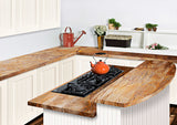 Accucold 4-Burner Island Gas-On-Glass Cooktop with Sealed Burners and Cast – GC443BGL - Set