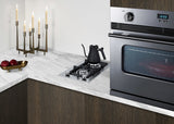 Accucold 2-burner LP gas cooktop made in Italy in stainless steel with cast iron grates