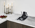 Accucold 2-burner LP gas cooktop made in Italy in stainless steel with cast iron grates