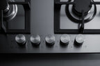 Accucold 34 inch wide gas cooktop, Made in Italy, preset for LP gas