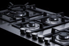 Accucold 34 inch wide gas cooktop, Made in Italy, preset for LP gas
