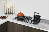 Accucold 34 inch wide gas cooktop, Made in Italy, preset for LP gas