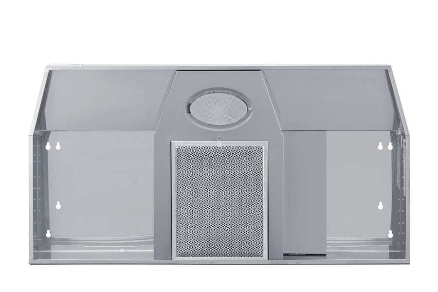 36 inch wide convertible range hood For ADA installation - Bottom