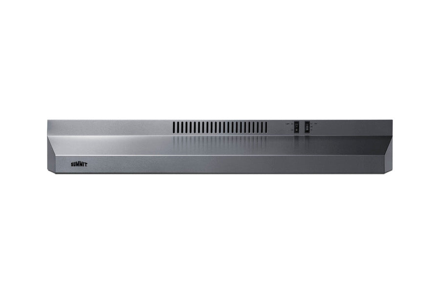 36 inch wide convertible range hood For ADA installation - Front