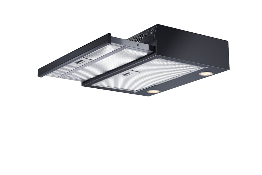 18" Wide Retractable Range Hood for Recirculating Operation (Model HRTX18B)