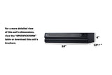 18" Wide Retractable Range Hood for Recirculating Operation (Model HRTX18B)