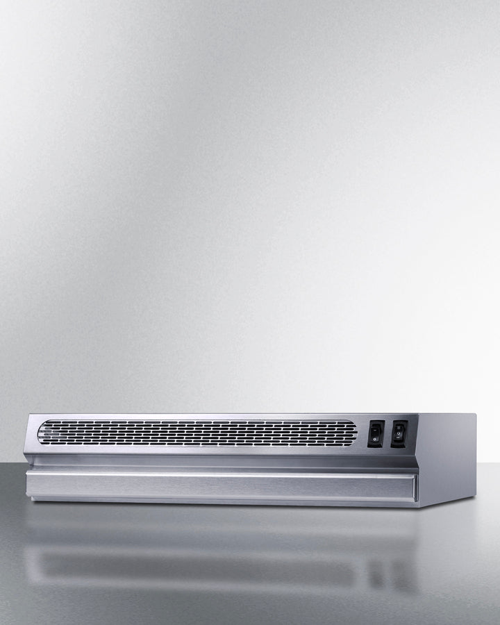 18" Wide Retractable Range Hood for Recirculating Operation (Model HRTX18SS)
