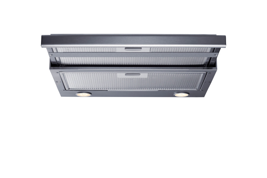 18" Wide Retractable Range Hood for Recirculating Operation (Model HRTX18SS)
