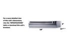 18" Wide Retractable Range Hood for Recirculating Operation (Model HRTX18SS)