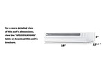 18" Wide Retractable Range Hood for Recirculating Operation (Model HRTX18W)