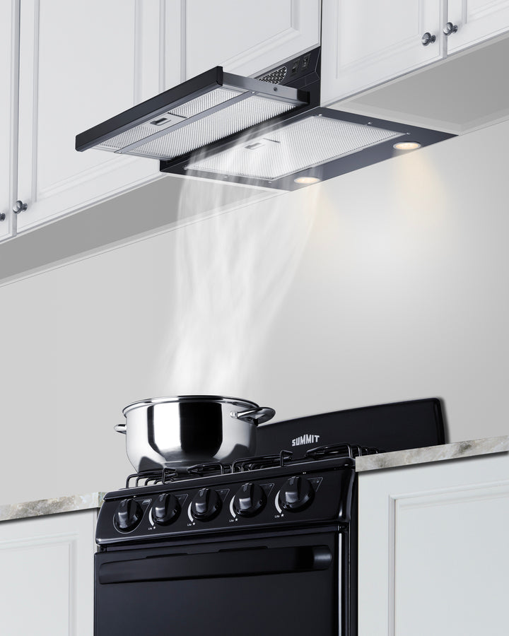 Accucold 20" Wide Retractable Range Hood for Recirculating Operation (Model HRTX20BPTC)