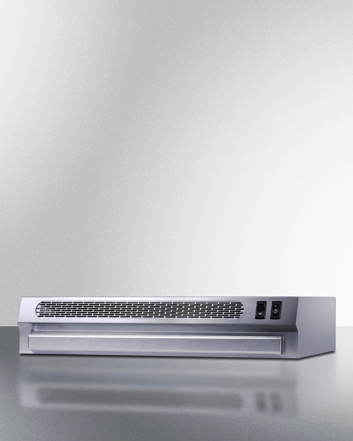 20" Wide Retractable Range Hood for Recirculating Operation (Model HRTX20SS)