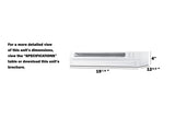 20" Wide Retractable Range Hood for Recirculating Operation (Model HRTX20W)