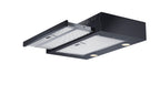 24" Wide Retractable Range Hood for Recirculating Operation - Bottom Angle