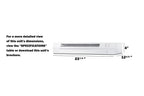 Accucold 24" wide ADA compliant retractable range hood for recirculating operation, ADA (Model HRTX24WADA)