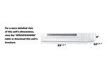Accucold 24" wide ADA compliant retractable range hood for recirculating operation, ADA (Model HRTX24WADA)