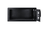 Hotel safe in black with keypad lock