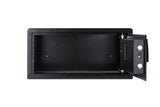 Hotel safe in black with keypad lock