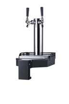Floating tap base for remote kegerator use